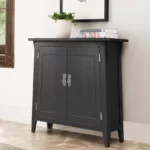 PlushPanache Velvet Foyer Cabinet