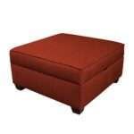 PlushPanache Velvet Perch Ottoman