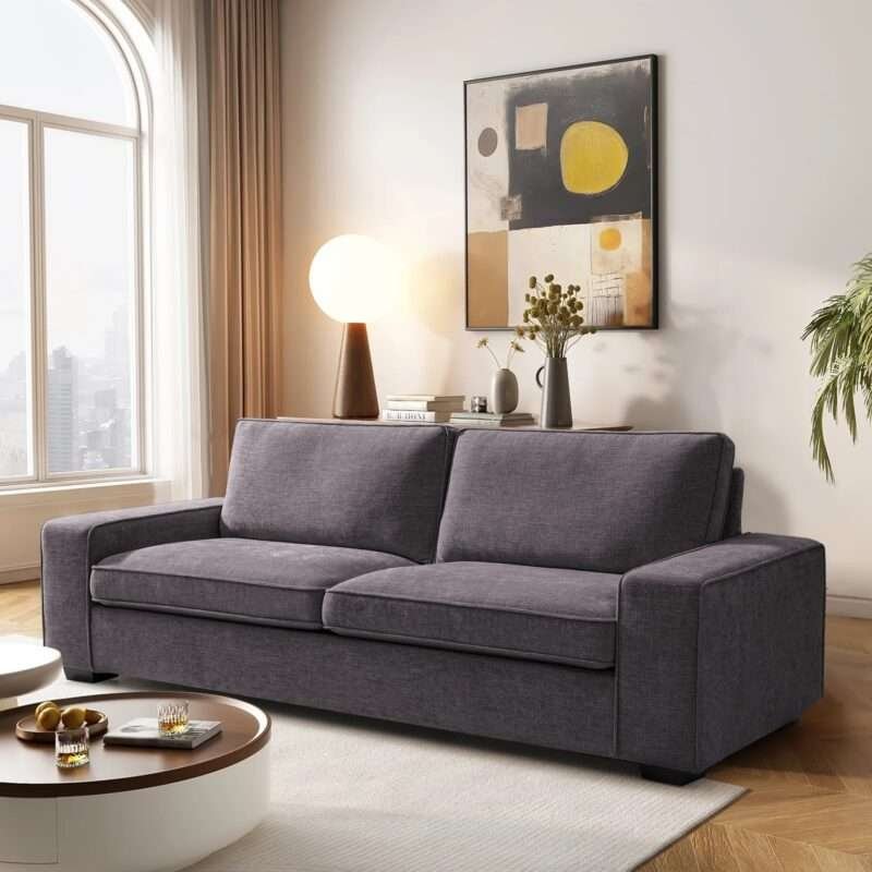 Azure Allure Fabric Sofa