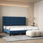 simple bed with headbord