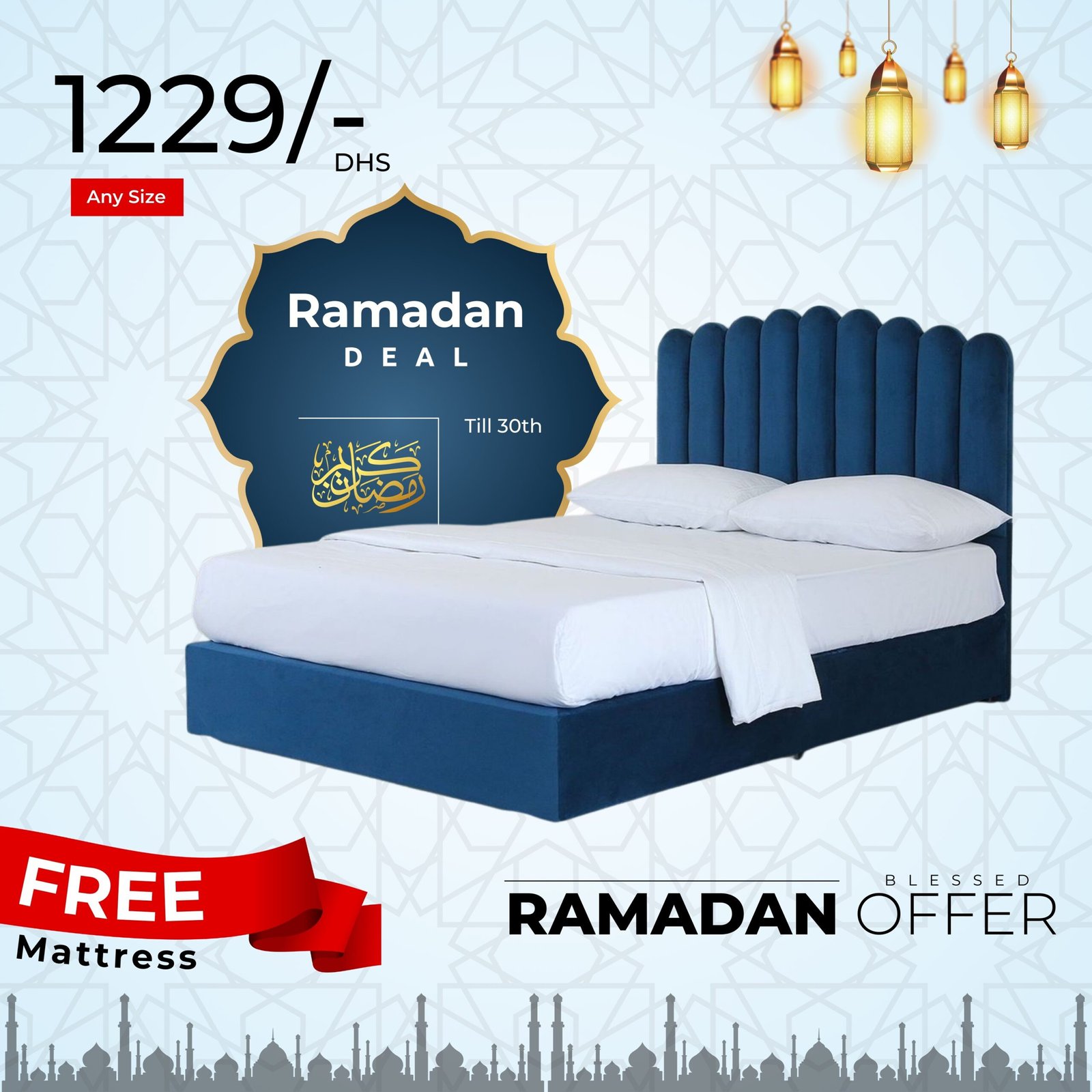 ramadan offer 1229 beds bedroom cheapest beds Dubai UAE