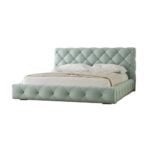 Tufted leather Modern Bed