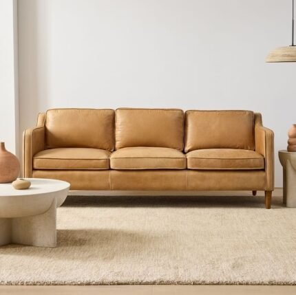York Dubai Leather Sofa 3 Seater