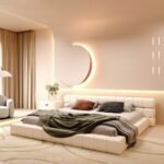 Luxury Upholstered Square Bed