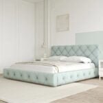 Tufted leather Modern Bed