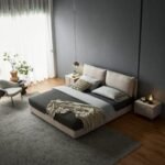 Stylish Homex Two Pillow Bed