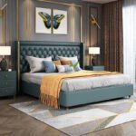 King Washington Leather Bed