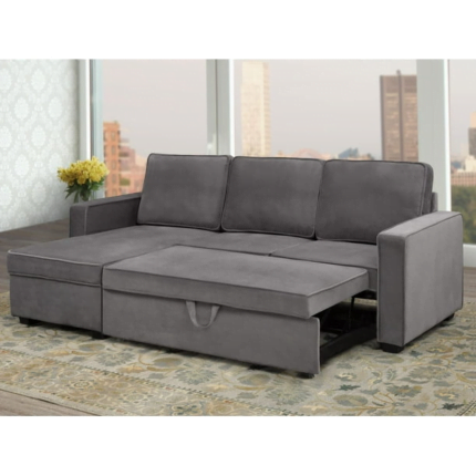 Exonic Velvet Pull Out Sofa Bed