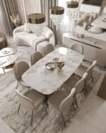 Downtown Rounded Square Dining Table