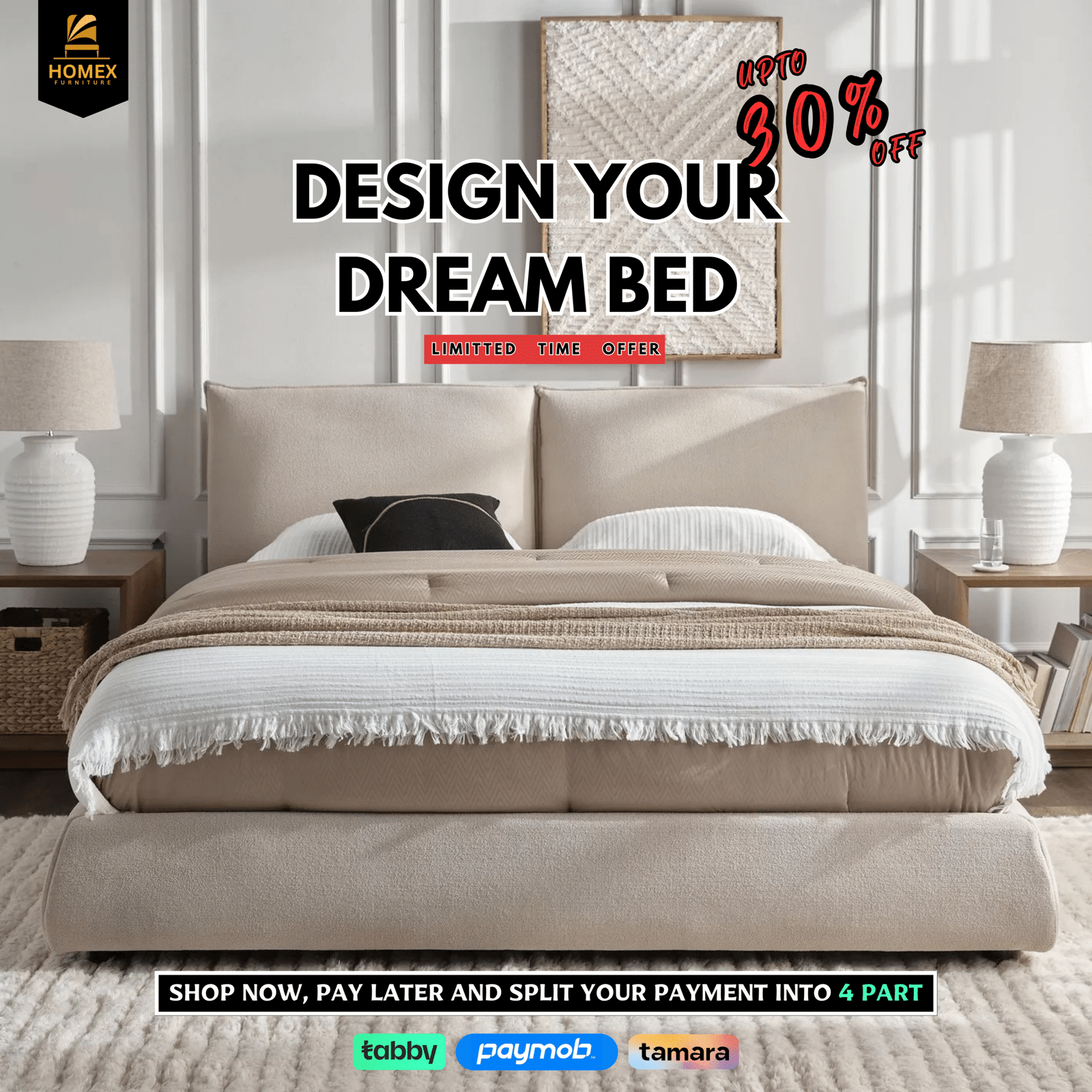 Act Fast! ✨???? our LIMITED TIME OFFER ????????, Extra saving Up To 30% ????, Don't miss out Create Your Dream Home with Style Now ????