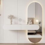 Lira Dresser with Oval Mirror